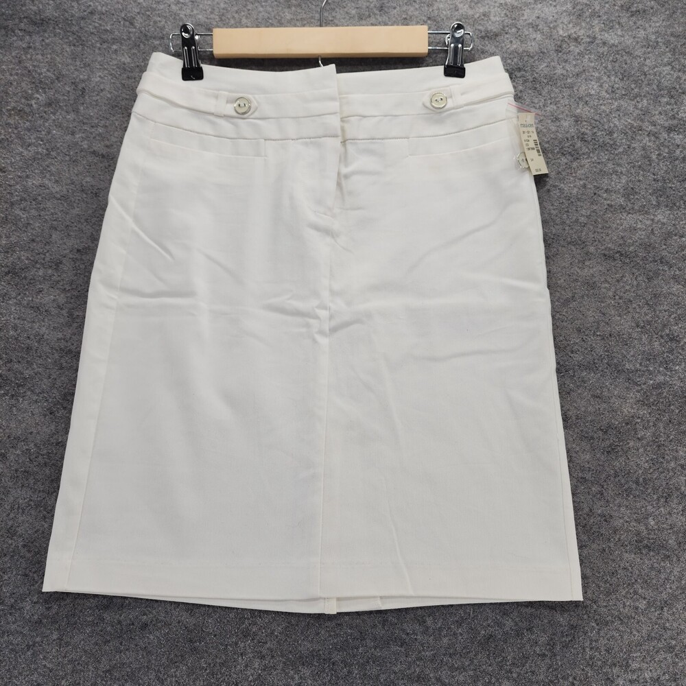 Maurices Skirt Womens 3/4 Pencil White